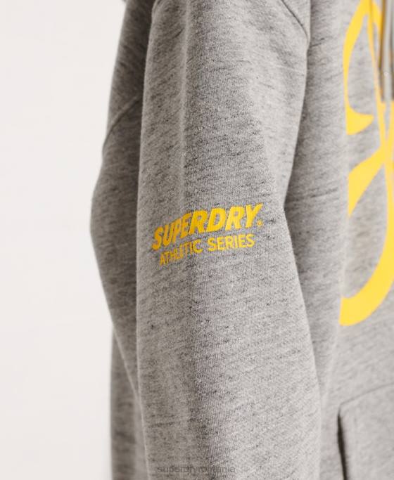 Superdry hanorac supradimensionat strikeout îmbrăcăminte gri deschis femei JX0Z5976