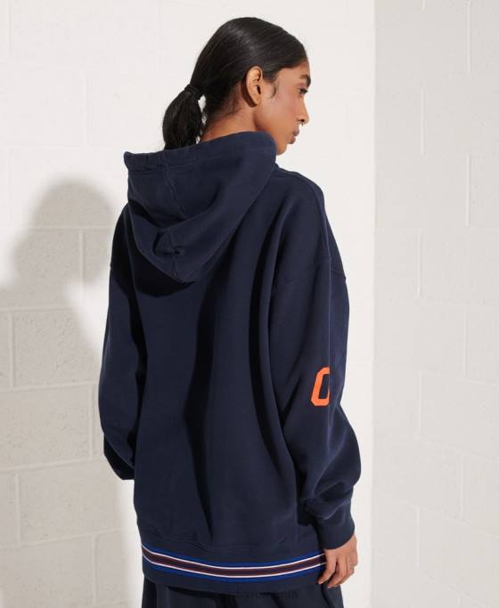 Superdry hanorac supradimensionat strikeout îmbrăcăminte marina femei JX0Z5964