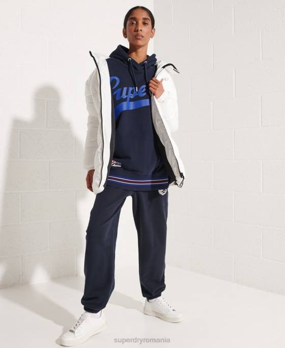Superdry hanorac supradimensionat strikeout îmbrăcăminte marina femei JX0Z5964