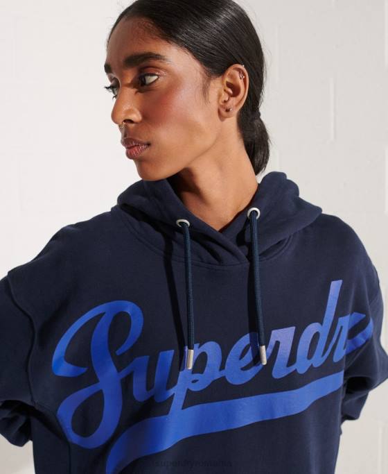Superdry hanorac supradimensionat strikeout îmbrăcăminte marina femei JX0Z5964