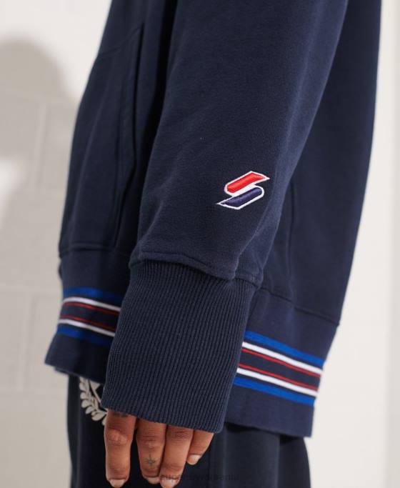 Superdry hanorac supradimensionat strikeout îmbrăcăminte marina femei JX0Z5964