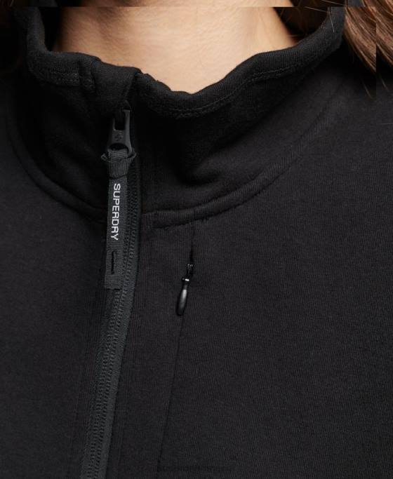Superdry hanorac tech batwing cu jumătate de fermoar îmbrăcăminte negru femei JX0Z3281