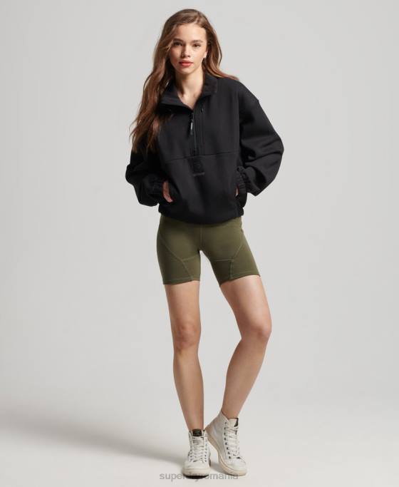 Superdry hanorac tech batwing cu jumătate de fermoar îmbrăcăminte negru femei JX0Z3281