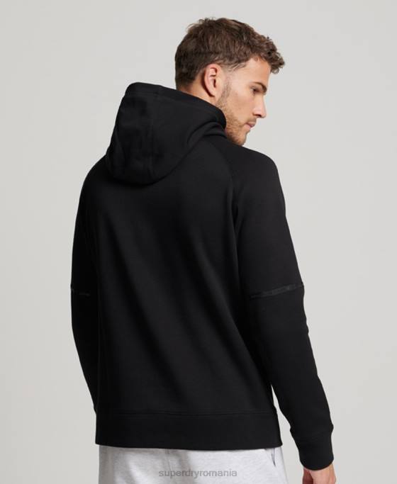 Superdry hanorac tech îmbrăcăminte negru bărbați JX0Z711