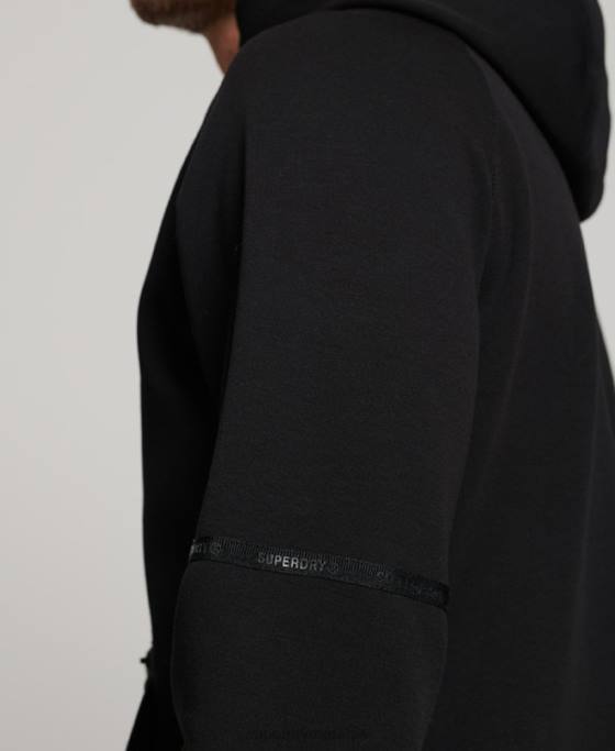 Superdry hanorac tech îmbrăcăminte negru bărbați JX0Z711