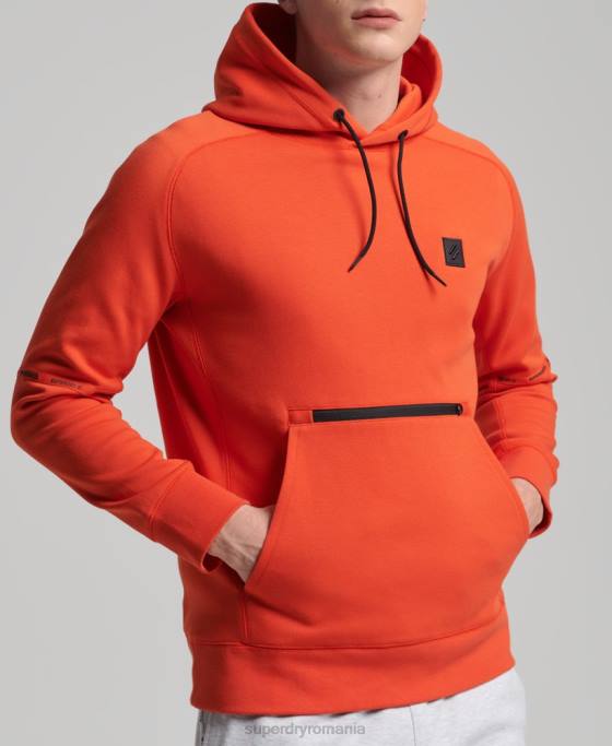 Superdry hanorac tech îmbrăcăminte portocale bărbați JX0Z829