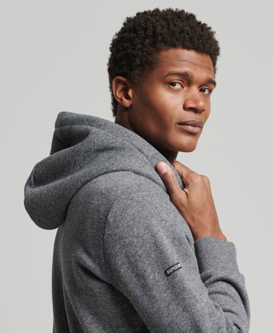 Superdry hanorac tonal local îmbrăcăminte gri inchis bărbați JX0Z5189