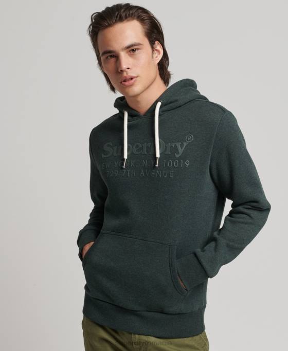 Superdry hanorac tonal local îmbrăcăminte verde bărbați JX0Z5212