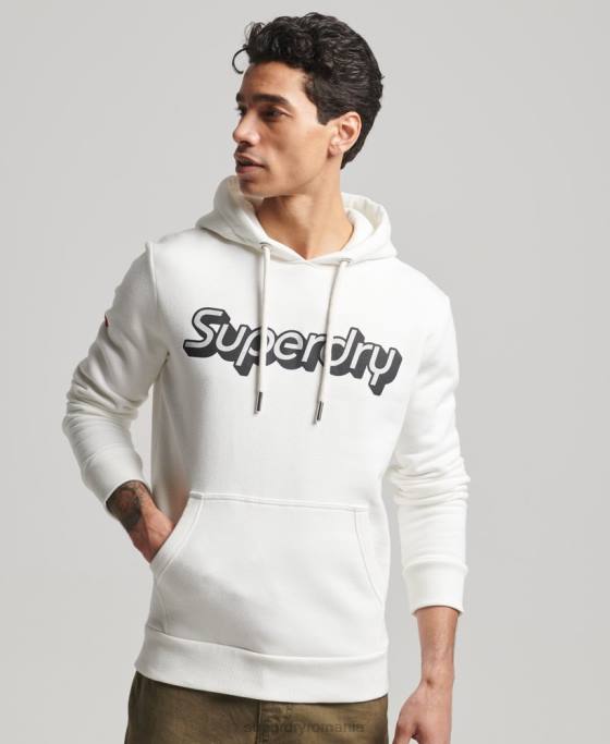 Superdry hanorac trading co îmbrăcăminte alb bărbați JX0Z804