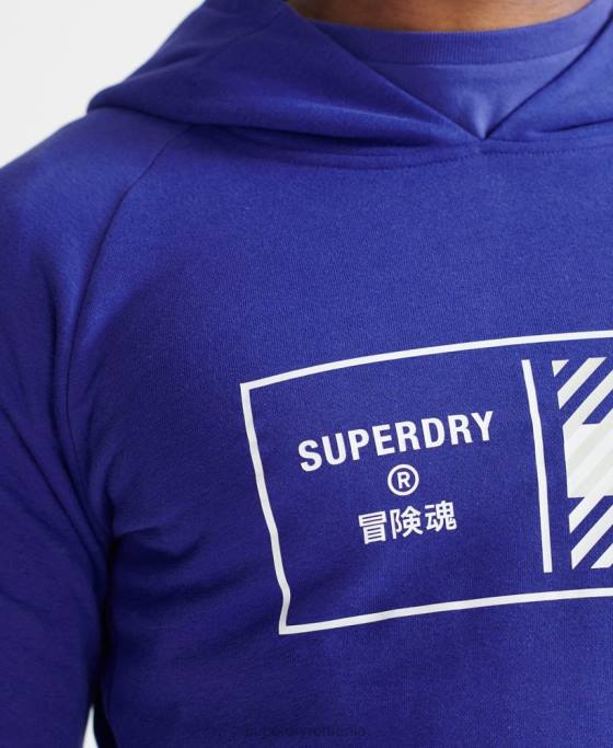 Superdry hanorac tren core îmbrăcăminte albastru bărbați JX0Z5230