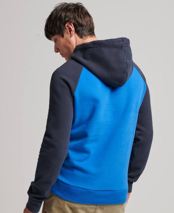 Superdry hanorac vintage achilles raglan îmbrăcăminte albastru deschis bărbați JX0Z719