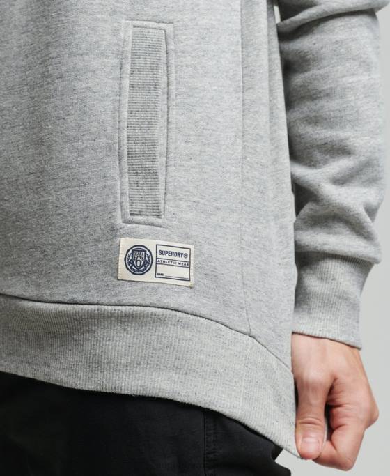 Superdry hanorac vintage atletic henley îmbrăcăminte gri bărbați JX0Z5001