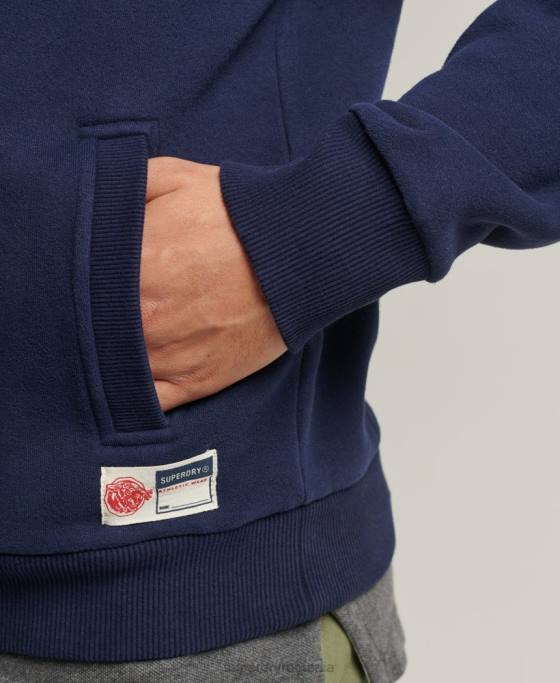 Superdry hanorac vintage atletic henley îmbrăcăminte marina bărbați JX0Z886