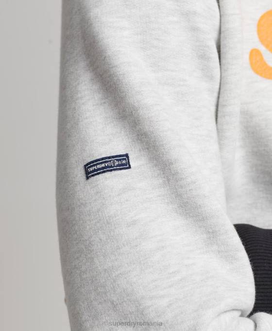 Superdry hanorac vintage cooper clasic crew îmbrăcăminte gri deschis bărbați JX0Z5027