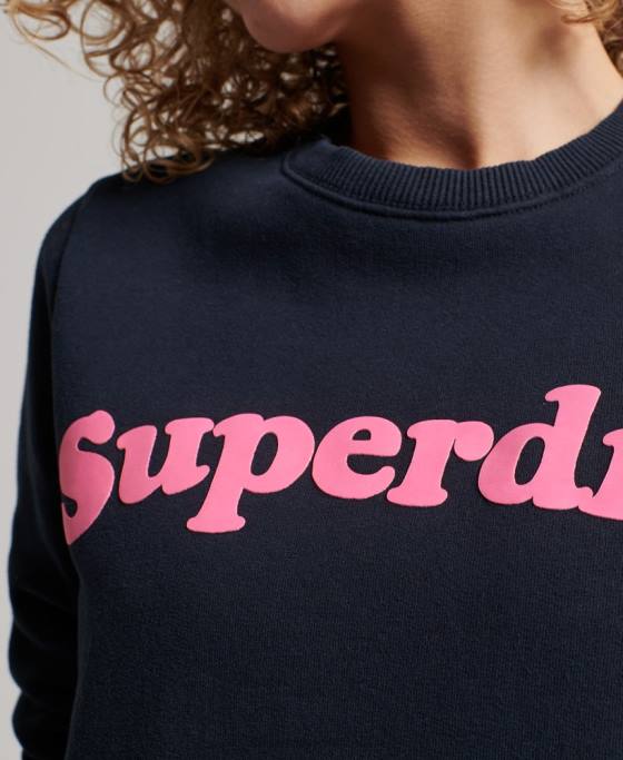 Superdry hanorac vintage cooper clasic crew îmbrăcăminte marina femei JX0Z2229
