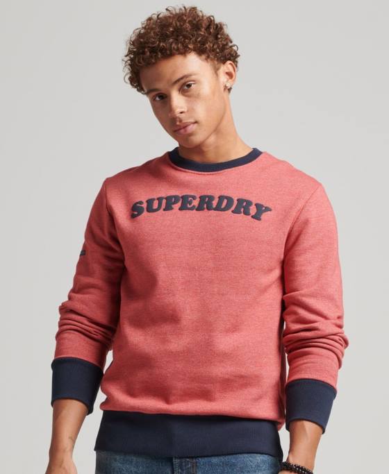 Superdry hanorac vintage cooper clasic crew îmbrăcăminte roșu bărbați JX0Z5224