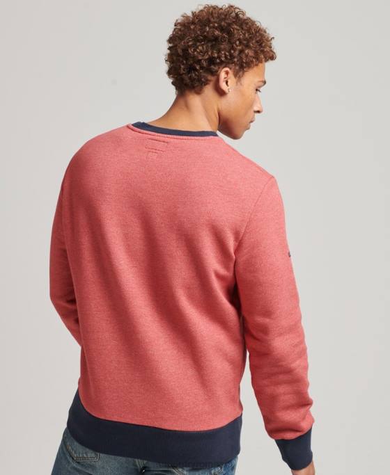 Superdry hanorac vintage cooper clasic crew îmbrăcăminte roșu bărbați JX0Z5224