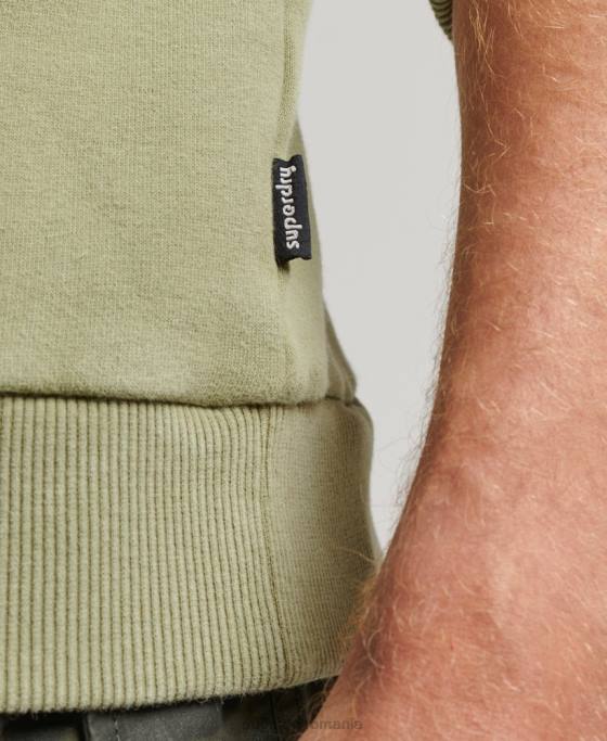 Superdry hanorac vintage cooper clasic crew îmbrăcăminte verde bărbați JX0Z736