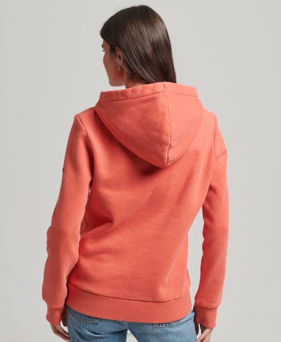 Superdry hanorac vintage cooper nostalgia îmbrăcăminte portocale femei JX0Z6116