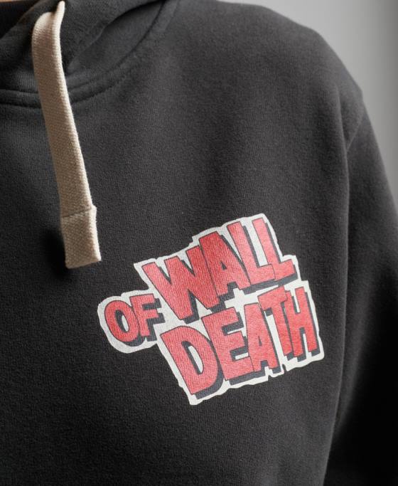 Superdry hanorac vintage crossing lines îmbrăcăminte gri inchis femei JX0Z3447