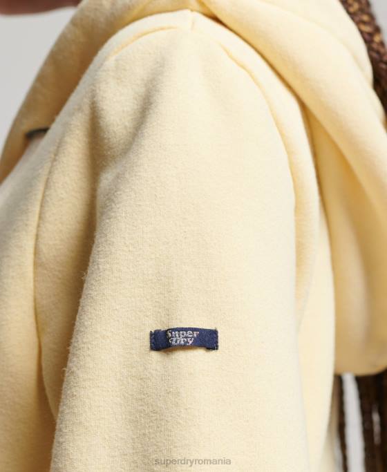 Superdry hanorac vintage cu fermoar curcubeu îmbrăcăminte galben femei JX0Z2208
