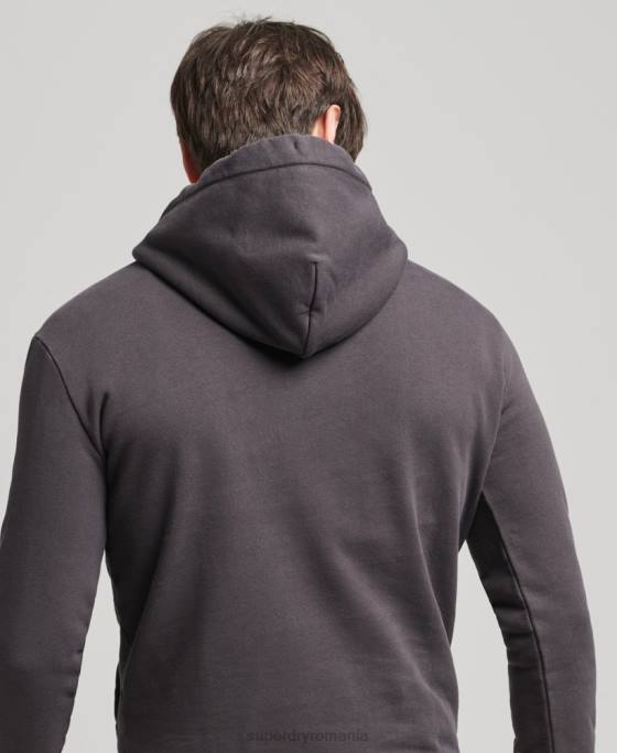 Superdry hanorac vintage cu script downtown îmbrăcăminte maro bărbați JX0Z5028