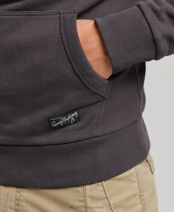 Superdry hanorac vintage cu script downtown îmbrăcăminte maro bărbați JX0Z5028