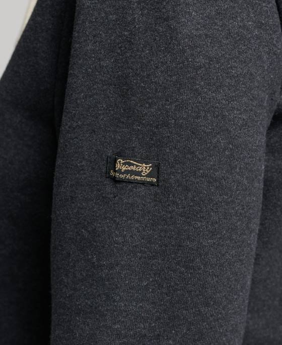 Superdry hanorac vintage cu scripturi florale îmbrăcăminte negru femei JX0Z3461