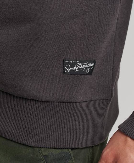 Superdry hanorac vintage downtown script crew îmbrăcăminte maro bărbați JX0Z5088