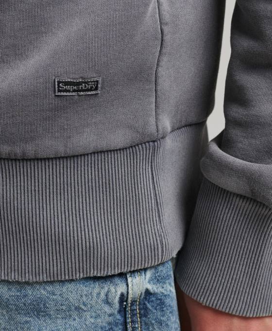 Superdry hanorac vintage indie mark îmbrăcăminte gri inchis bărbați JX0Z526