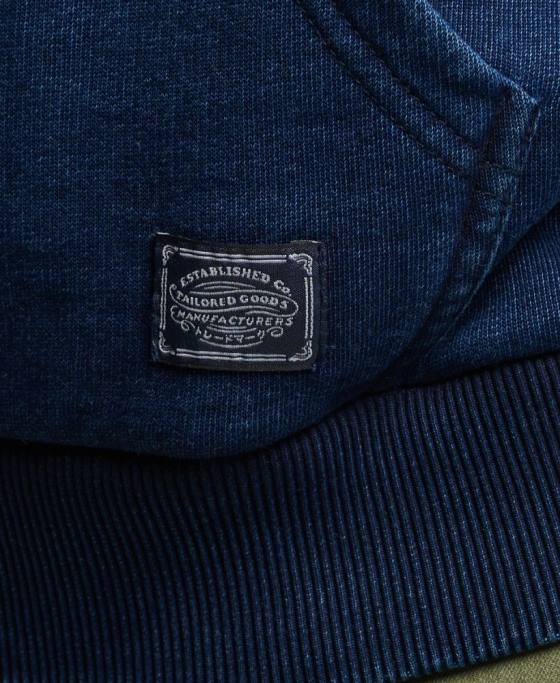 Superdry hanorac vintage indigo îmbrăcăminte albastru inchis bărbați JX0Z802