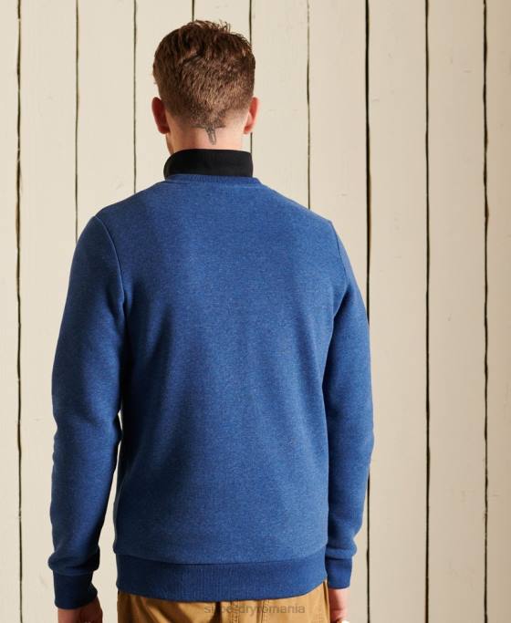 Superdry hanorac vintage logo source crew îmbrăcăminte albastru bărbați JX0Z5181