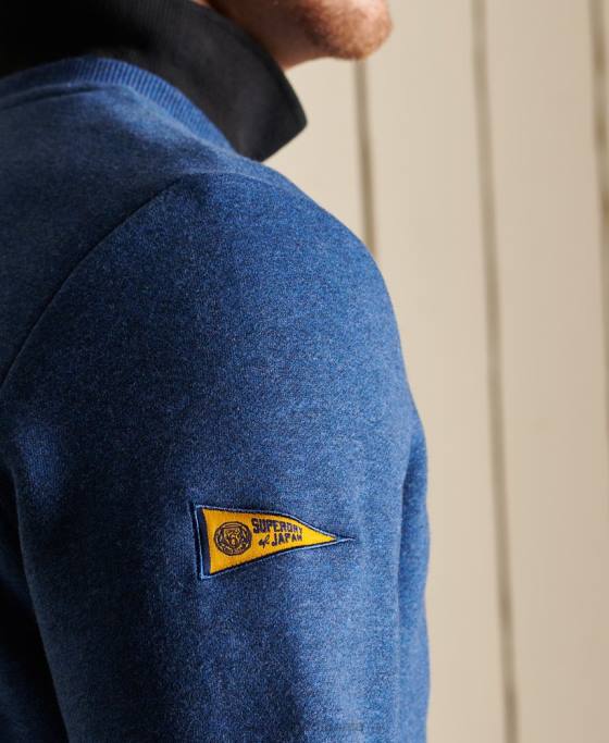 Superdry hanorac vintage logo source crew îmbrăcăminte albastru bărbați JX0Z5181