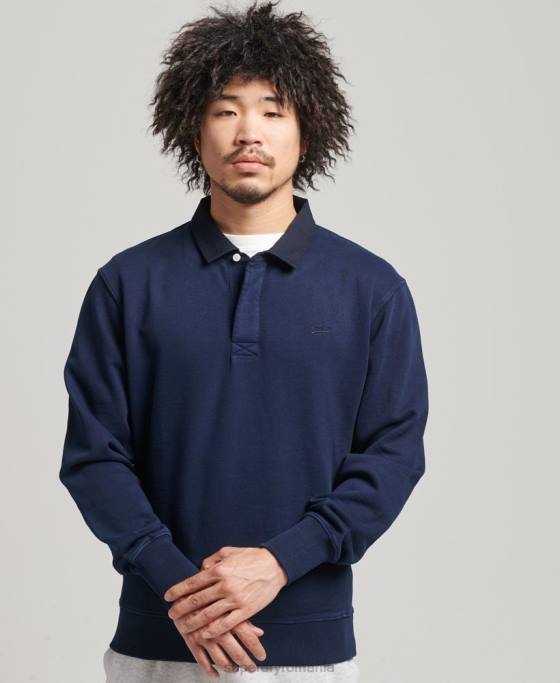 Superdry hanorac vintage od rugby îmbrăcăminte marina bărbați JX0Z787