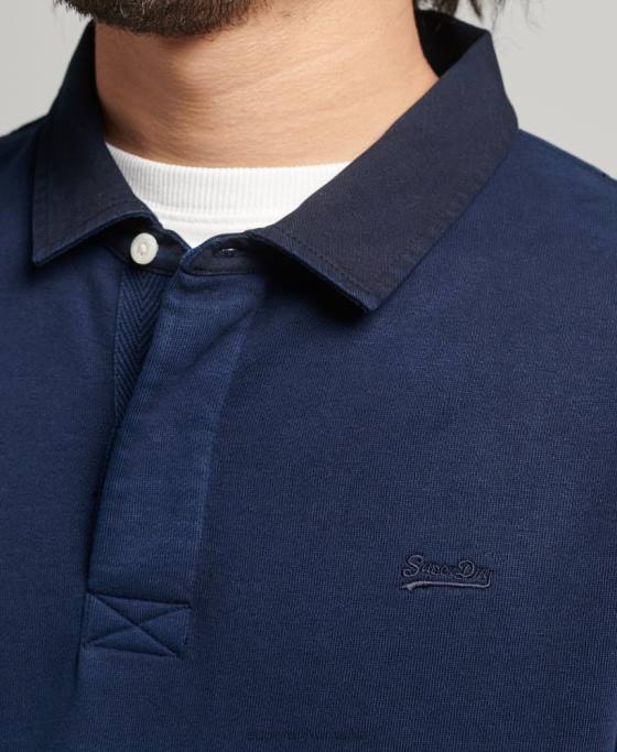 Superdry hanorac vintage od rugby îmbrăcăminte marina bărbați JX0Z787