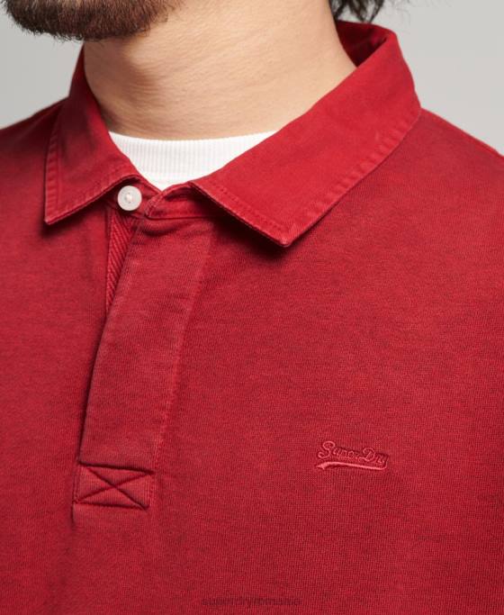 Superdry hanorac vintage od rugby îmbrăcăminte roșu bărbați JX0Z769