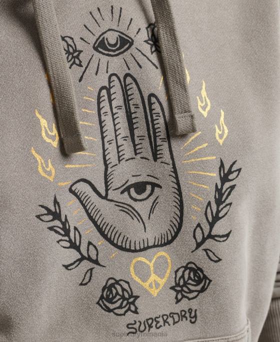 Superdry hanorac vintage pace  love îmbrăcăminte kaki femei JX0Z6036