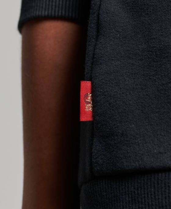 Superdry hanorac vintage pentru magazinul de produse comerciale îmbrăcăminte negru femei JX0Z3368