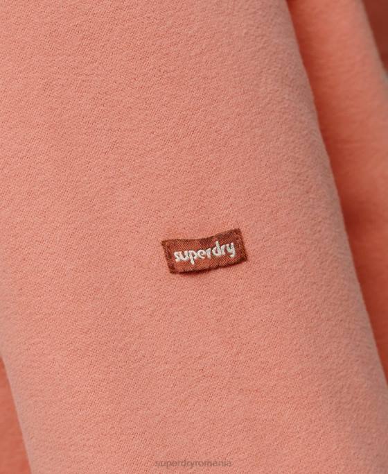 Superdry hanorac vintage shadow îmbrăcăminte coral femei JX0Z2243