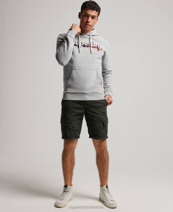 Superdry hanorac vintage shadow îmbrăcăminte gri deschis bărbați JX0Z706