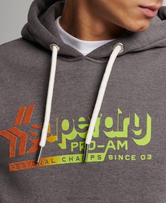 Superdry hanorac vintage shadow îmbrăcăminte negru bărbați JX0Z638