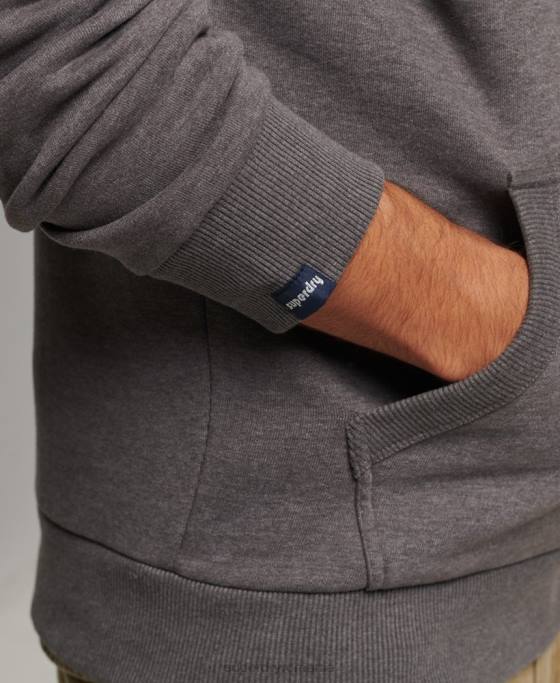 Superdry hanorac vintage shadow îmbrăcăminte negru bărbați JX0Z638