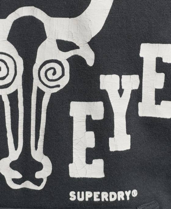 Superdry hanorac vintage surf ranchero îmbrăcăminte gri inchis bărbați JX0Z860