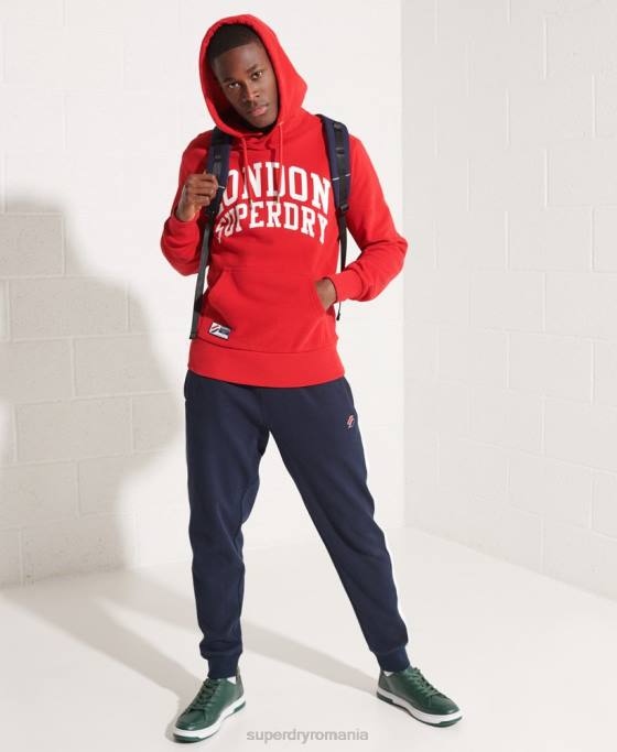Superdry hanoracul city college îmbrăcăminte roșu bărbați JX0Z5215