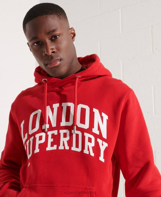 Superdry hanoracul city college îmbrăcăminte roșu bărbați JX0Z5215