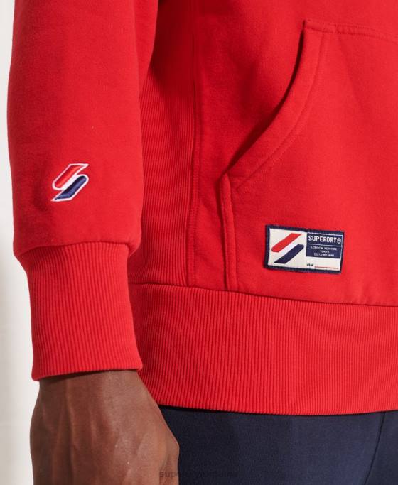 Superdry hanoracul city college îmbrăcăminte roșu bărbați JX0Z5215