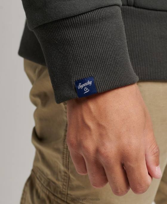 Superdry hanoracul colegial îmbrăcăminte gri inchis bărbați JX0Z5089