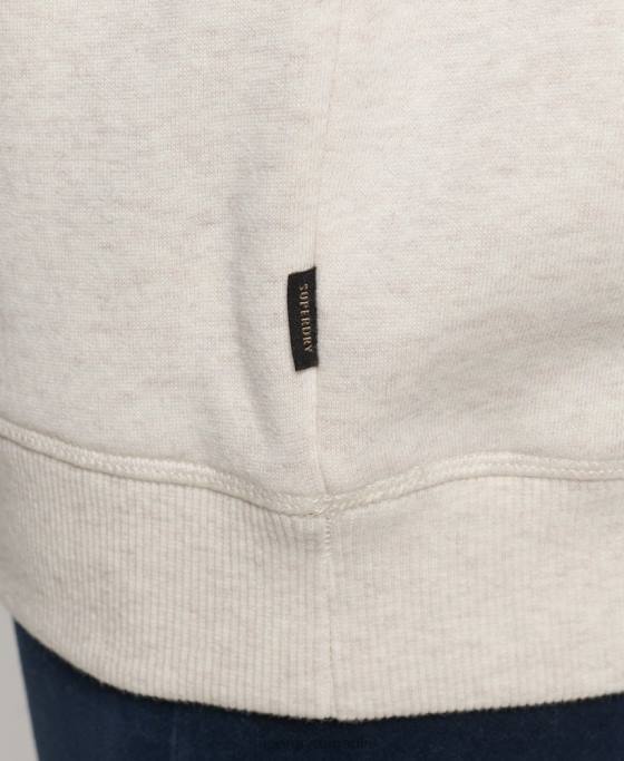 Superdry hanoracul echipaj stabilit îmbrăcăminte bej femei JX0Z3499