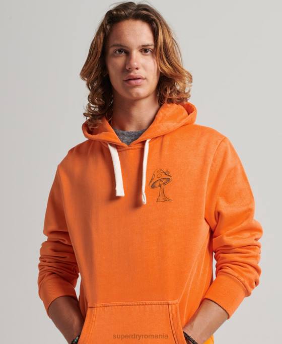Superdry hanoracul grafic în pădure îmbrăcăminte portocale bărbați JX0Z707