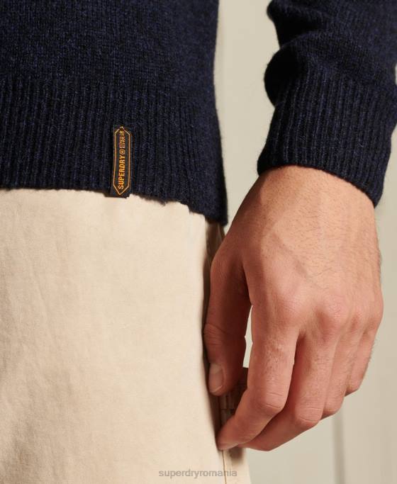 Superdry harlo crew jumper îmbrăcăminte marina bărbați JX0Z5298